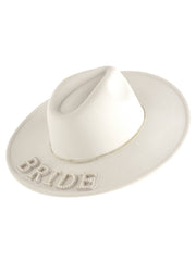 "BRIDE" BRIMMED HAT