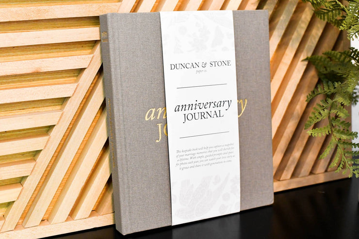Anniversary Journal | Wedding Book | Gift for Wife or Spouse: Taupe