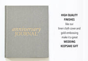 Anniversary Journal | Wedding Book | Gift for Wife or Spouse: Taupe