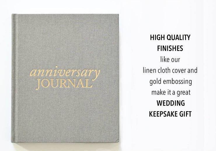 Anniversary Journal | Wedding Book | Gift for Wife or Spouse: Taupe