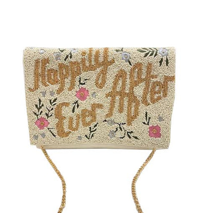 HAPPILY EVER AFTER BEADED CLUTCH