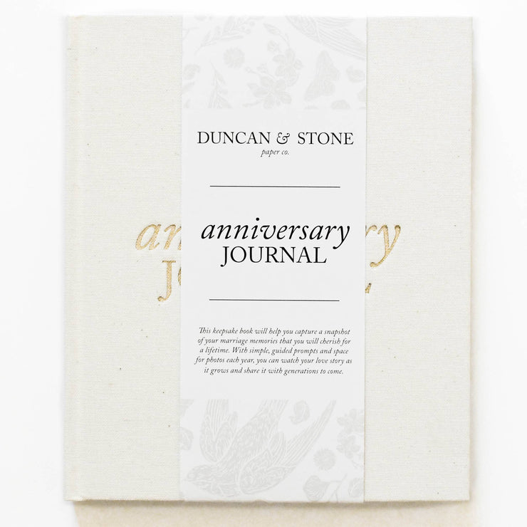 Anniversary Journal | Wedding Book | Gift for Wife or Spouse: Taupe