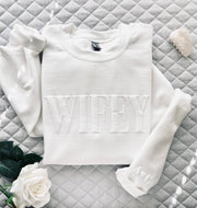 Wifey Sweatshirt | Bride to Be Shirt | Bridal Shower Gift: Sand / 2XL