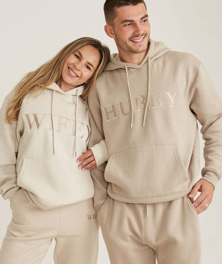 Wifey Hoodie - Champagne: L