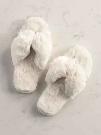 RINA THONG SLIPPERS S/M, IVORY