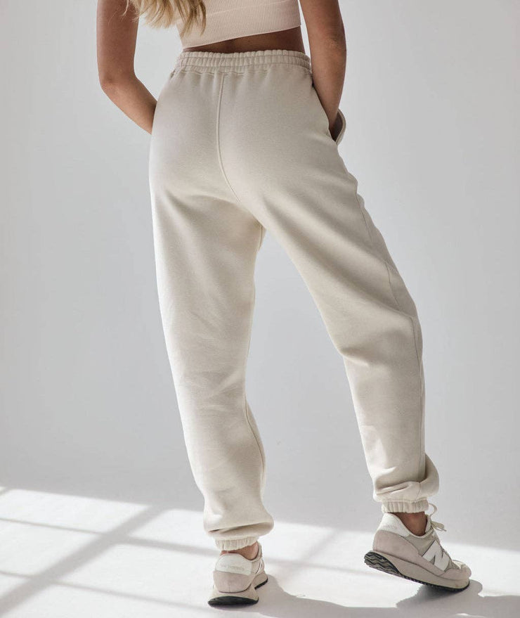 Wifey Statement Sweatpants - Champagne