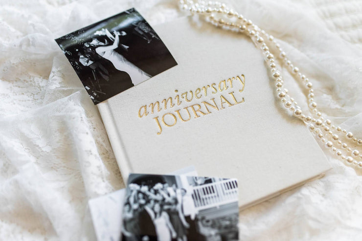 Anniversary Journal | Wedding Book | Gift for Wife or Spouse: Taupe