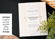 Anniversary Journal | Wedding Book | Gift for Wife or Spouse: Taupe