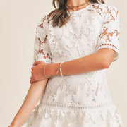 Multi-Color Lace Tiered Dress