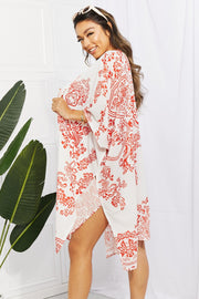 Floral Side Slit Cover Up