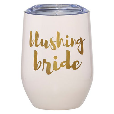 12oz Wine Tumbler - Blushing Bride