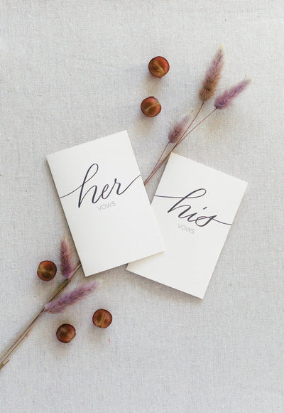 His Vows / Her Vows Cards Set